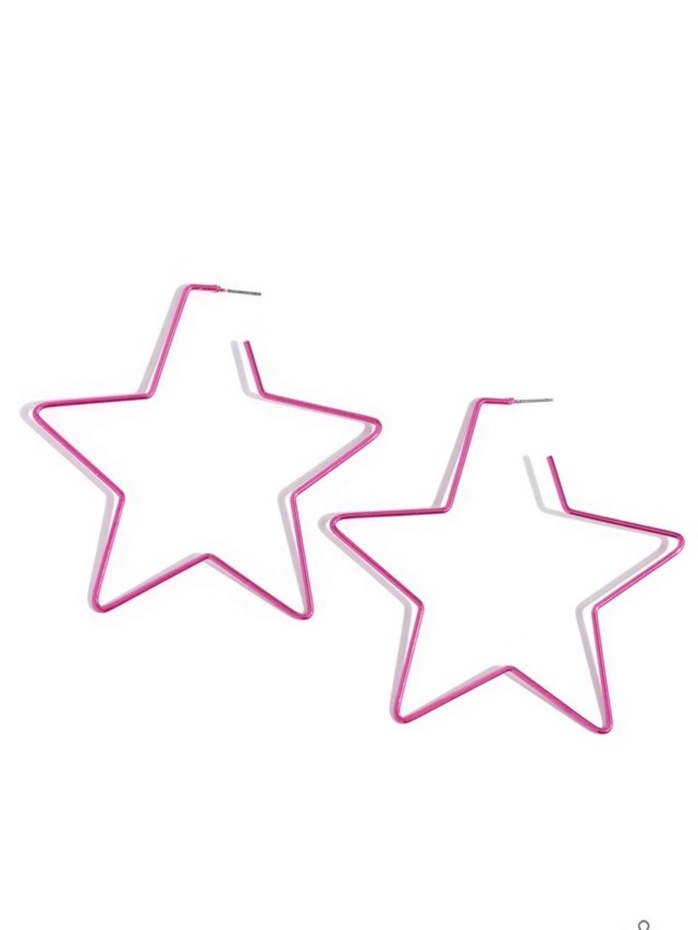 paparazzi Pink Starburst Hoop Earrings